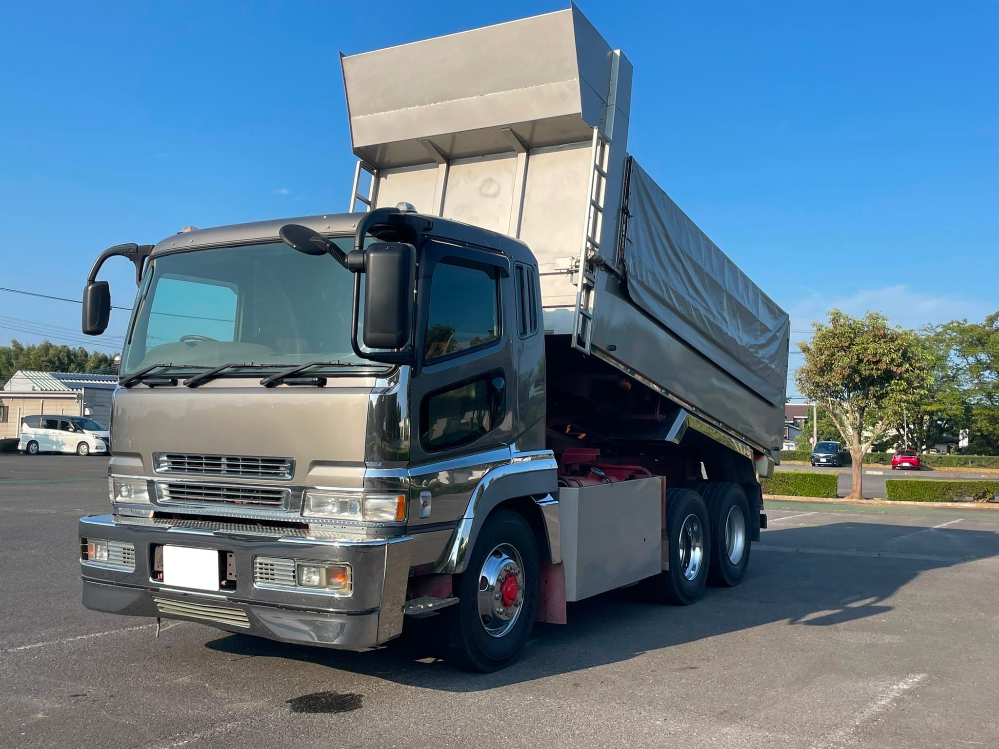 管理番号８０６　三菱ふそうスーパーグレート　ダンプ　510×220ボディ　極東開発　メッキパーツ多数　車検:令和8年12月