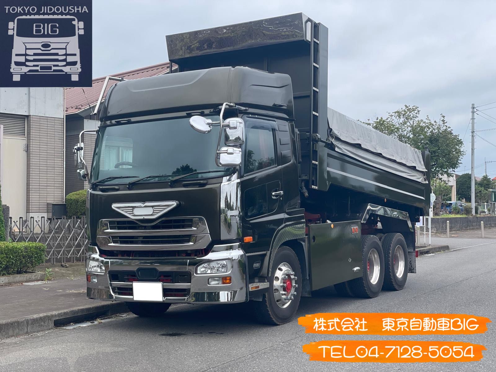 管理番号８０４　日野プロフィア　コンテナ箱付き　新明和工業　ツインホイスト　F20Cエンジン　最大積載量：11600㎏